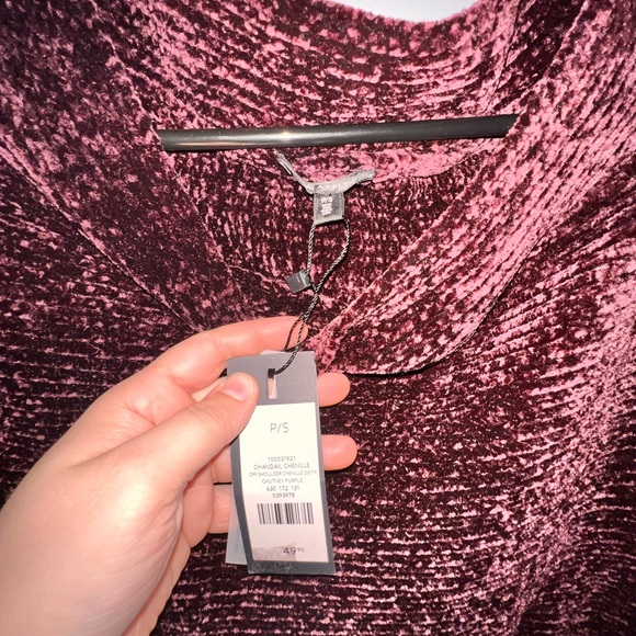 DYNAMITE BURGUNDY CHENILLE SWEATER NWT - Picture 6 of 9